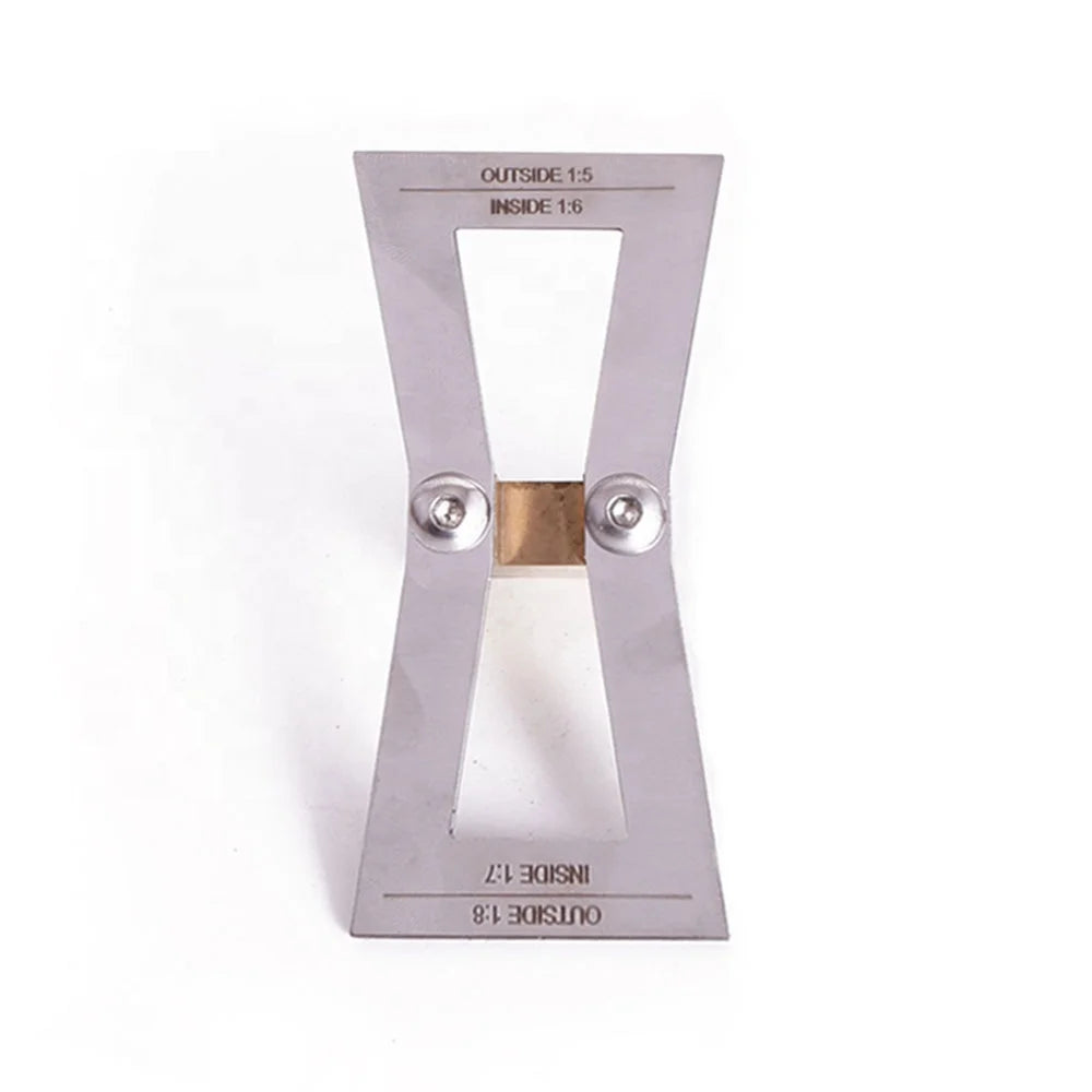 Stainless Steel Wood Joints Gauge Dovetail Jig Guide Tool 1:5-1:8 Hand Cut Dovetail Marker