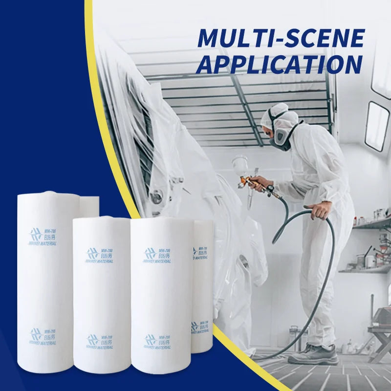 Flame-Retardant 600G Ceiling Filter Medium Roll for Car Painting Room Paint Booth Filter Air Filtration Primary G2-G4 5um