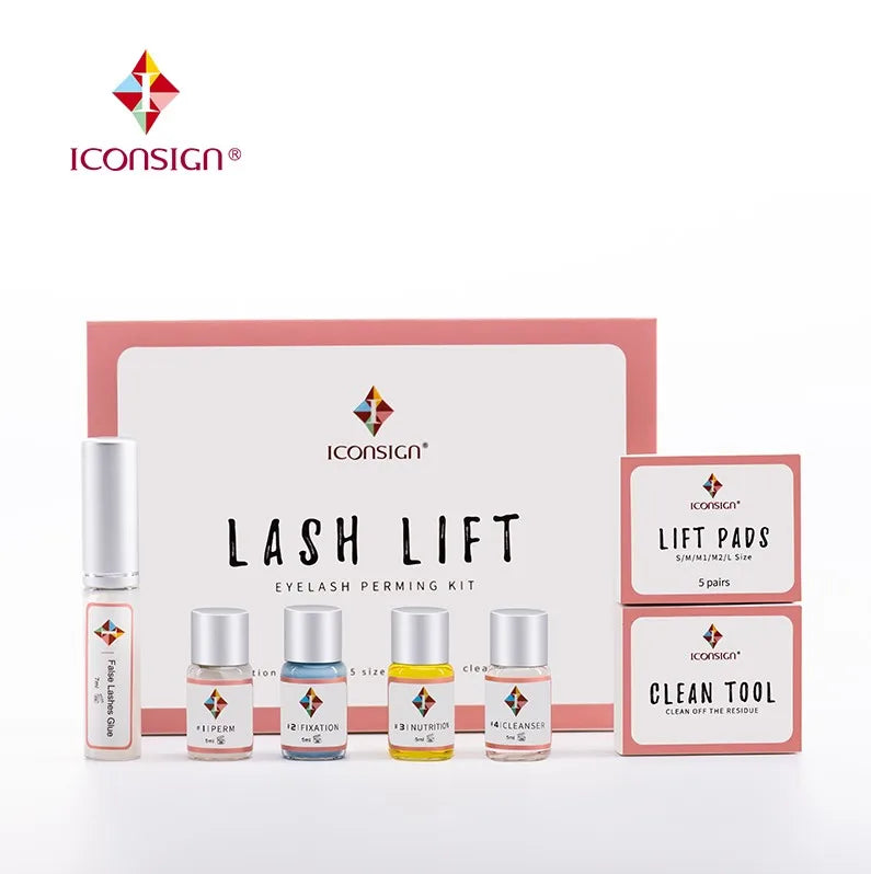 ICONSIGN Professional Oem Odm Eyelashes Extension Individual Lash Lift Perm Kit Salon Beauty Use