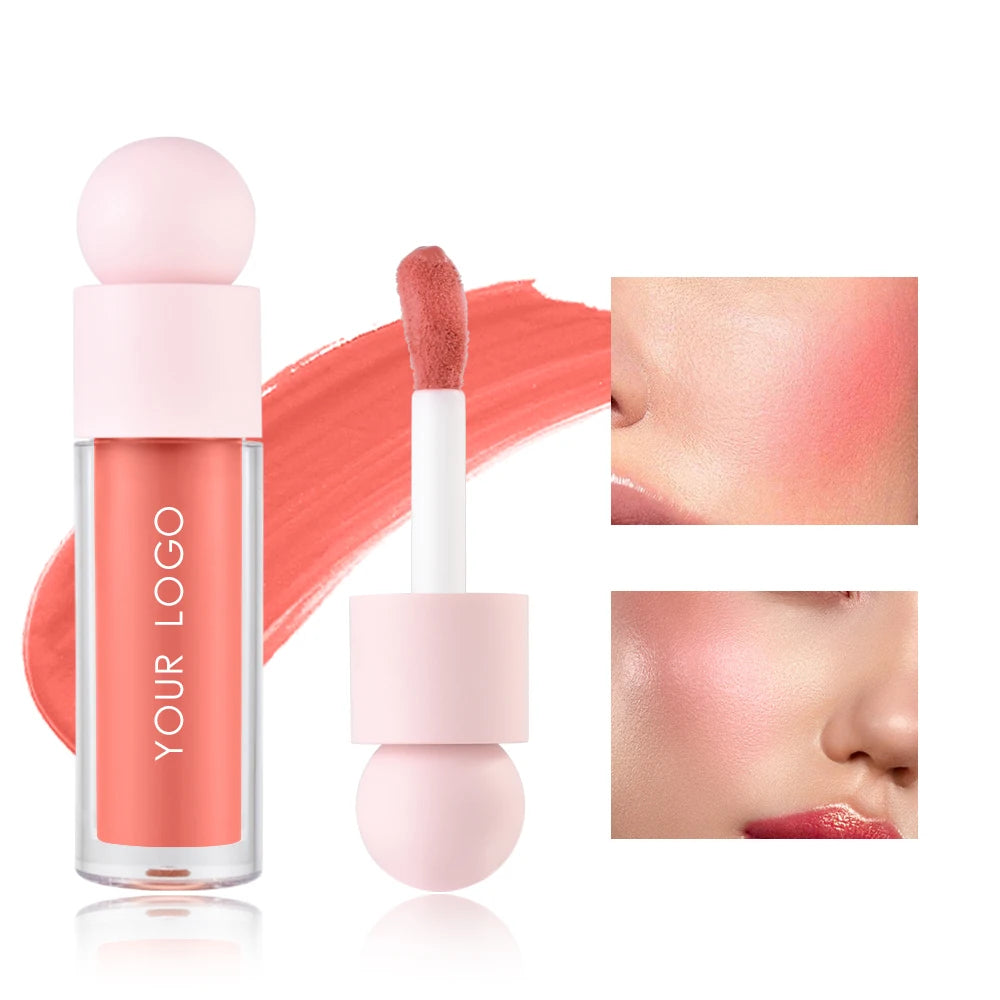 Blush Custom Logo Waterproof Blush Lip and Cheek Blush Vegan Organic Makeup Blusher