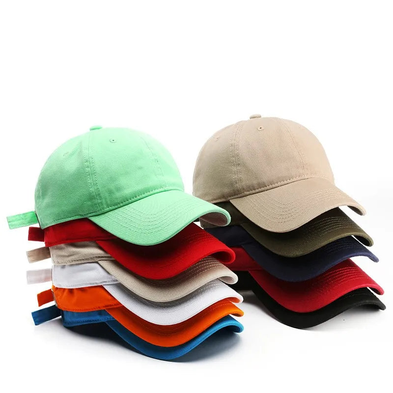 Custom logo Wholesale 100% Cotton Street Trend Fashion Cool Different Colors Blank Unstructured Dad Hats