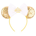 Wholesale Mouse Ears Bow Headbands Glitter Princess Party Decoration Mermaid Mouse Ears Headband