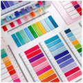 Candy Transparent Index Label Sticky Notes School Student PET Self-adhesive Memo Pad 200 Sheets/pad Stationery Customize logo
