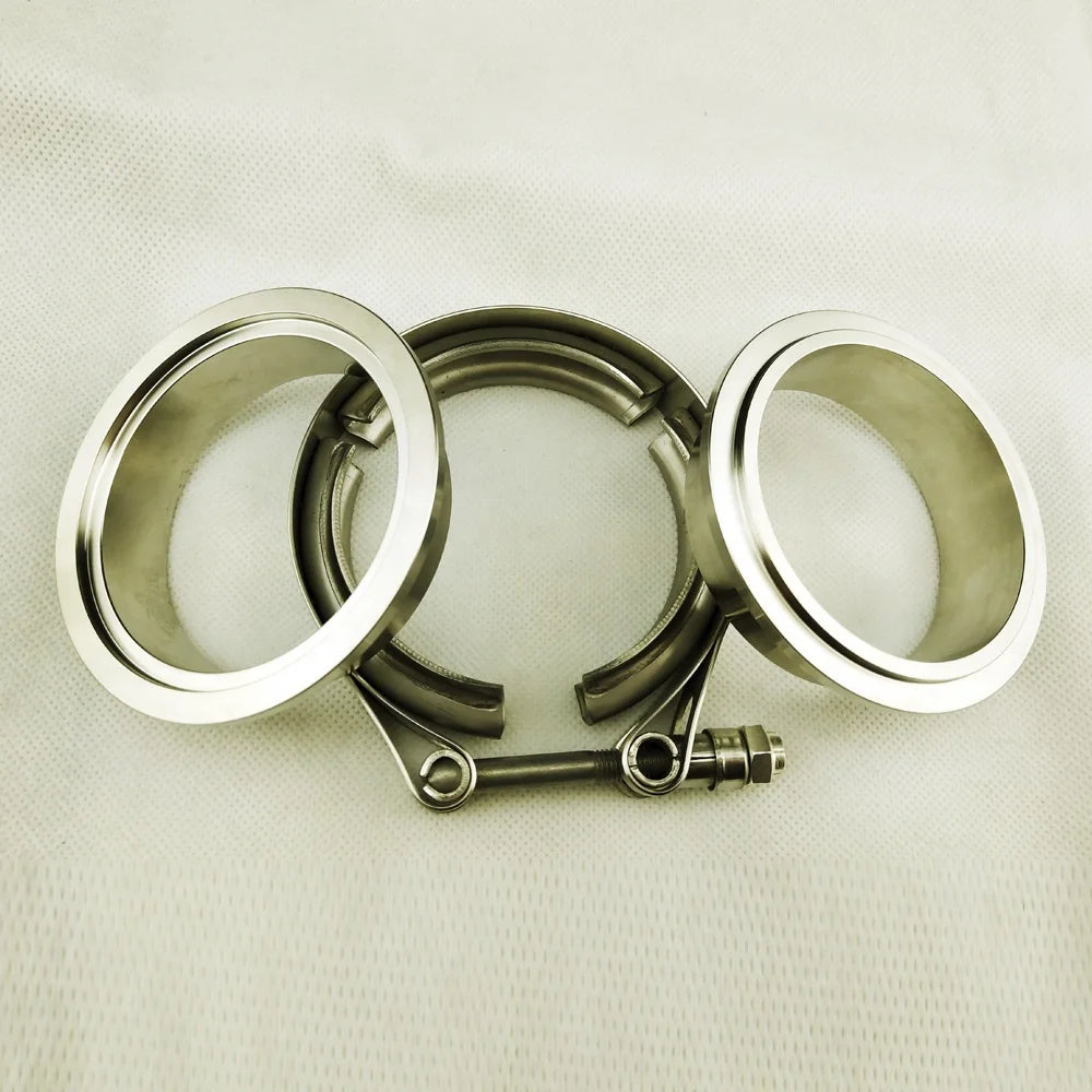 1.5-6.0 Inch Auto Parts V Band Clamp Male Female Flange Kit for  Exhaust Pipes Down Pipe Clamp  Metal Nut