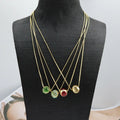 NZ1486 18K Gold Diamond Chic Diamond Cubic Zirconia CZ Pendant Ball Beads Necklace