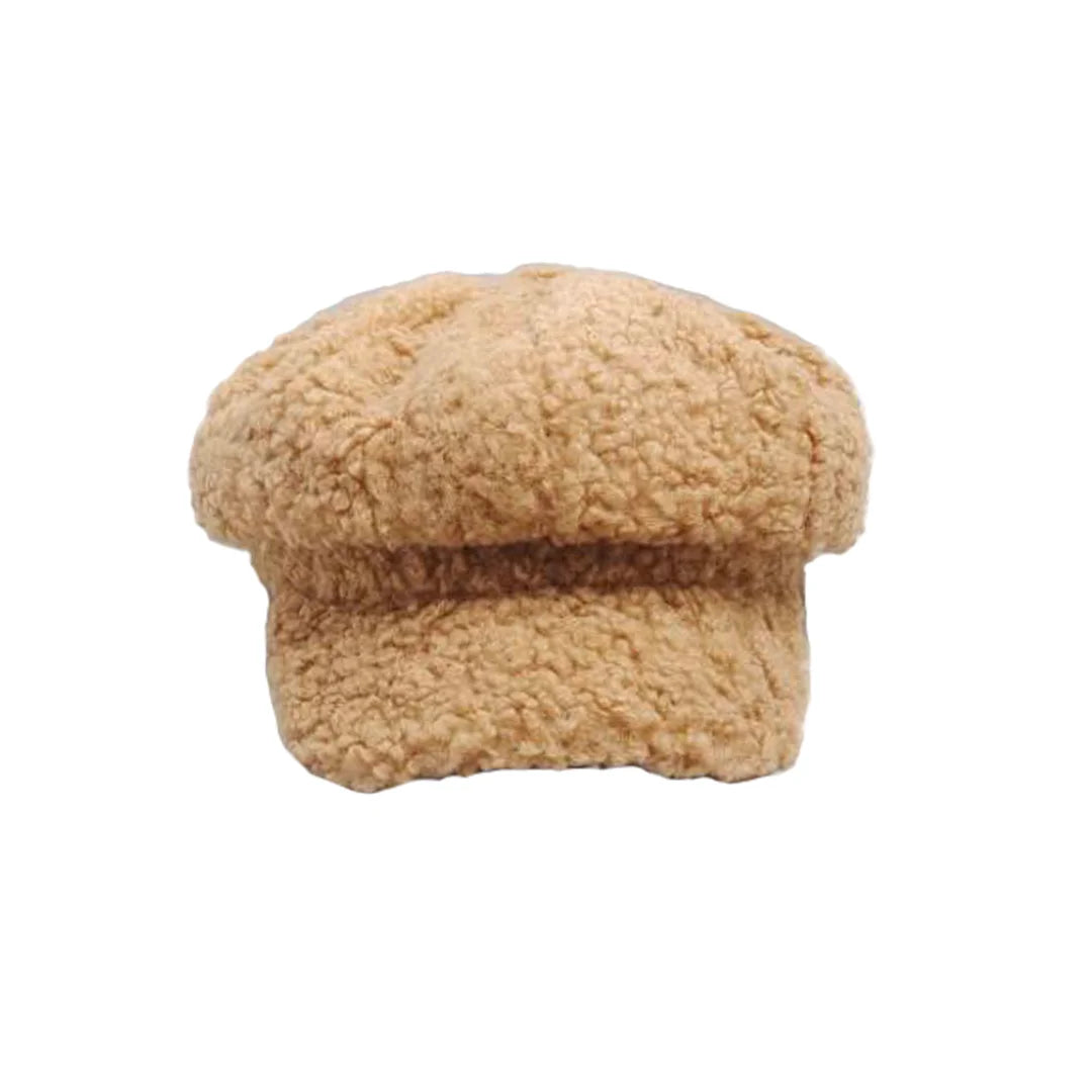 Warm and Comfortable Octagonal Hats Resemble Lambswool Autumn and Winter Newsboy Hat Fashion Winter Beret Hat
