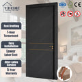 Dubai Standard Luxury 30x80 Interior Door with Frame Villa Construction Interior Doors Residential Bedroom Black Interior Doors