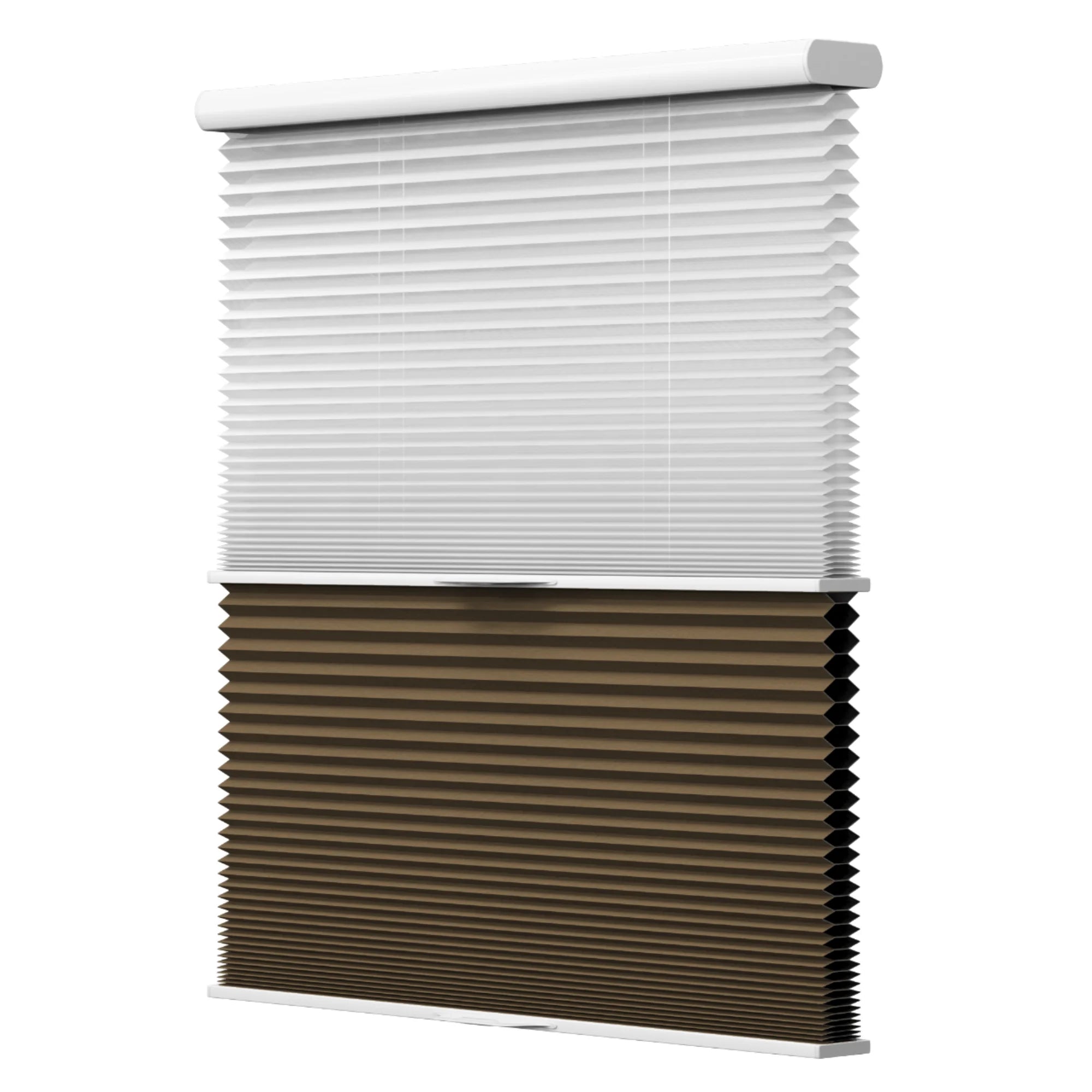 Double Cellular Fabric Motorized Electric Honeycomb Blinds up and Down Day and Night Window Curtains with Built-in Installation