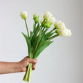 M353 Hotel Wedding Home Decorative Faux Flower Bouquet Artificial Flowers Silk Real Touch Tulips Latex Decoration Tulip Flowers