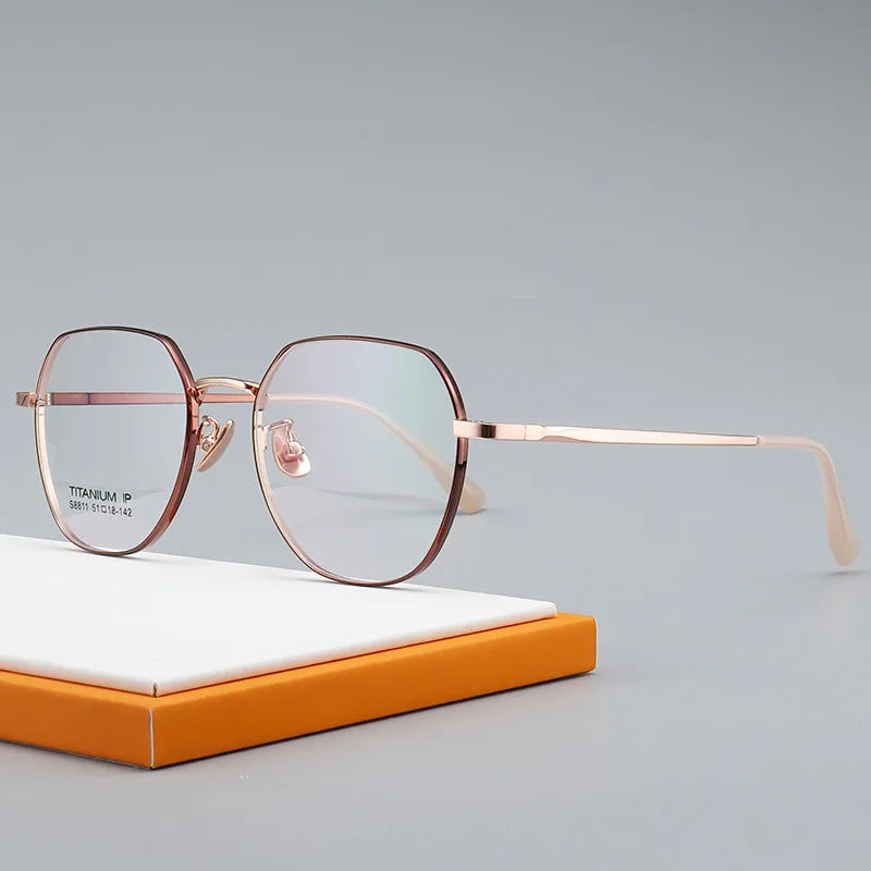 Wholesale Titanium Alloy Eyewear Fashion Optical Glasses Frame Spectacle Eyeglasses Frames for Myopia