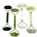Wholesale Custom logo Facial Green Jade Roller Gua Sha Set