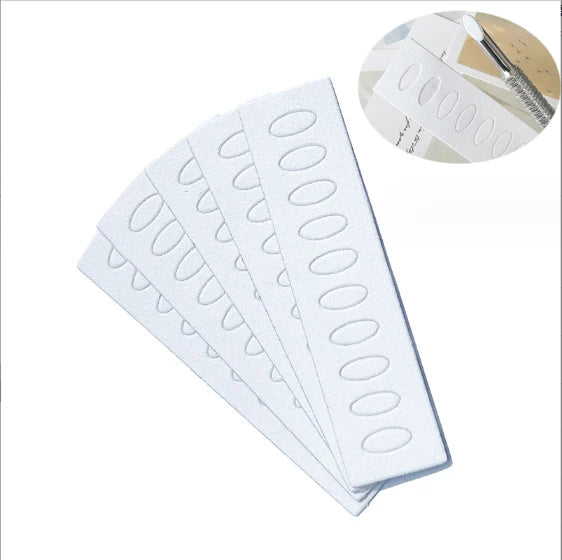 100/180Grit Sandpaper Sheets Mini Nail Files Self-Adhesive Sandpaper for Cuticle Pusher Beveled Head
