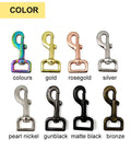 Strong Metal for Buckle Swivel Clasp Key Chain Snap Hook 15mm 25mm 30mm Size for Dog Leash Made of Zinc Alloy and Iron