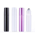 New Empty 10ml Frosted Perfume Essential Oil Roller Bottle PP Plastic Roll on Bottles with Steel or Glass Roller