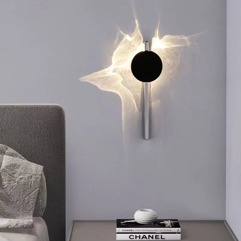 33X10CM With LED Night Light Minimalist Rotating Living Wall Light Designer Store Aisle Bedroom Atmosphere Lamp Dropshipping DDP