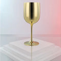 High Quality Custom Logo Electroplated Plastic Cup Gold Color of Plastic Red Wine Glass Plastic Wine Goblet for Part