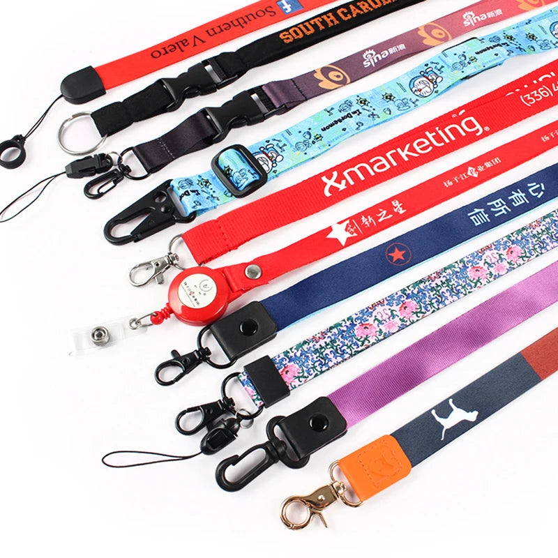 Custom Polyester Thermal Transfer Printing Lanyard Chest Card Lanyard General Certificate Lanyard logo