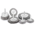 6 Pcs Wire Wheel Cup Brush Set Coarse Brass Wire Wheel Brush with 1/4-Inch Hex Shank for Drill