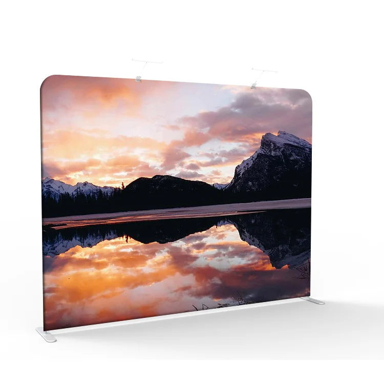 8*10ft Durable Lightweight  Adjustable Telescopic Display Backdrop Stand for Trade Show Customize Printing Photo Booth Badckdrop