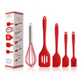 HOT Selling Home and Kitchen Accessories 5Pcs Heat Resistant Food Silicone Kitchen Utensils Cooking Spatula