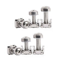 Cage Nut - Steel/Stainless Steel M5/M6 Thread Nickel Plated for Cabinets