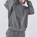 Custom Logo Fleece Thick Oversized Plain Blank Long Sleeve Heavy Hooded Sweatshirts Hoodies for Men