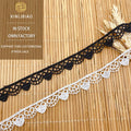 Lolita Single-Sided Water-Soluble Embroidery Lace Heart Trim for Children's Clothing Shoes Accessory Made of Polyester Thread