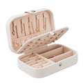 Women Girls Organizer Earring Ear Stud PU Leather Portable Jewel Case Jewelry Packaging Gift Boxes Travel Jewelry Box