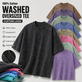 Custom Acid Washed Heavy Weight Blank Tee T Shirt Oversized 100 Cotton Vintage Men Top High Quality Streetwear Apparel MegaBDM