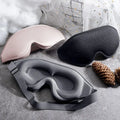 No Seamless Pressure Stereo 3D Contoured Blackout Eye Mask for Sleeping With Adjustable Strap