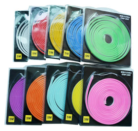 5m Blister 12 Single Colors 6x12mm DC12V 1cm Cuttable Flexible Slim Mini Strip Led Neon Light for Neon Sign