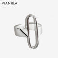 VIANRLA 925 Sterling Silver Statement Ring Women 925 Unique Silver Ring