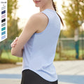 Women's Summer Sports Fitness Vest Cross Border Yoga Running Speed Dry Sleeveless Top Wholesale for Marathon Track Knit Technics