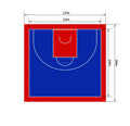 FIBA 3*3 Basketball Official Court Tiles-High Quality Polypropylene 25cm X25cm 15-Year Warranty Supplier
