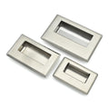 Plastic Cabinet Sliding Door Hidden Recessed Pull Handle Square Flush Concealed Furniture Handle for Kitchen Drawer Dresser
