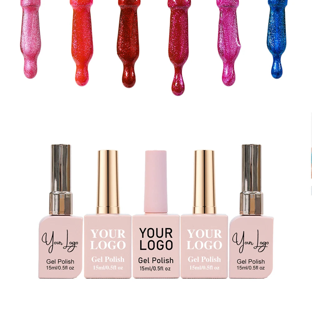 Customizable 15ml Festive Christmas Themed UV Nail Gel Polish for Women Gorgeous Multi-Color Options Hema-Free Formula LED Free