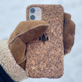 BOSHIHO Sustainable Phone case Vegan Eco Friendly Soft Cork Wood Phone case