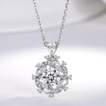 Vintage Design Wholesale D Color 1 Carat VVs Moissanite Diamond Necklace 925 Sterling Silver 18K Fashion Moissanite Necklaces
