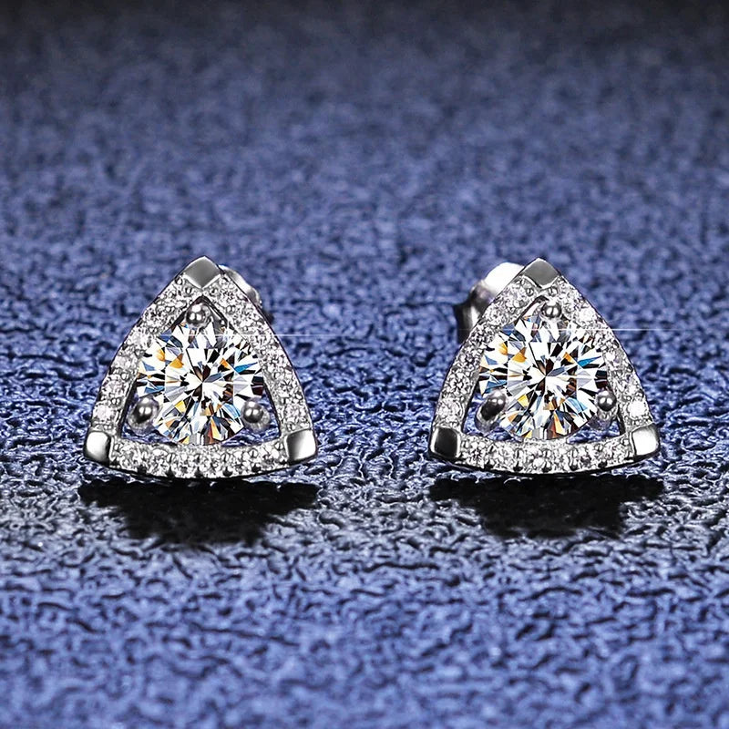Fengzuan 2024 New Moissanite Diamond Earring 0.5ct D VVS S925 Gold & Rose Gold Plated for Women's Wedding & Party