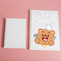 New Custom A5 Lovely Loose-leaf Notebook Blank Thermal Sublimation Printed Student Office Notepad Sublimation Spiral Notebook