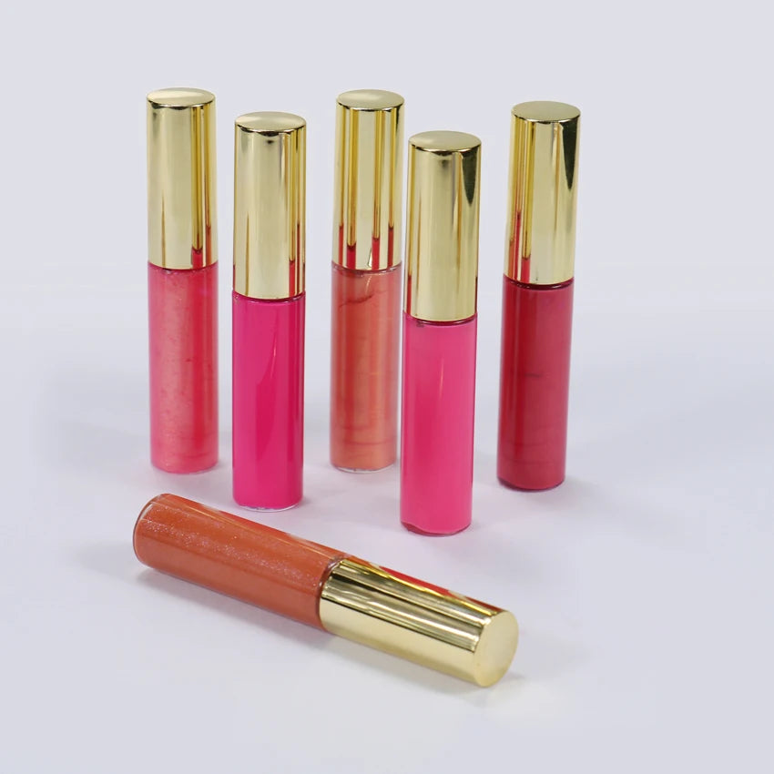 TOP Sales Customize Private Label Lip Glss Feature Tube  Multi Color Lip Gloss