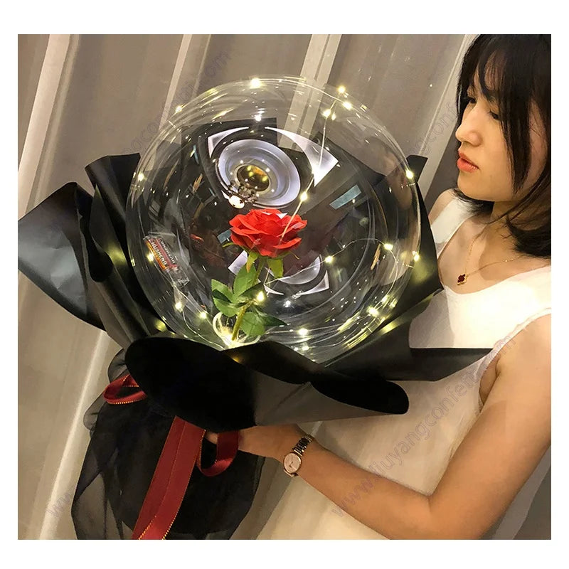 Valentines Day Decorations I Love You Gift Set Roses Ballons Globo San Valentin Gift Happy Cadeau Saint Decor Valentine Balloons