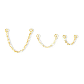 SC Popular Fashion S925 Sterling Silver Earrings Trendy Gold Plated Earrings Vintage Chain Tassel Charm Earrings for Teen Girls