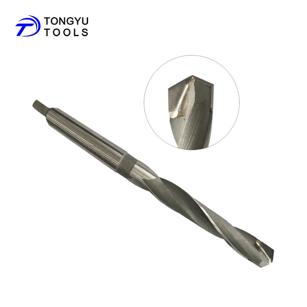DIN345 DIN8041 TC Inserts Carbide Tipped Morse Taper Shank Twist Drill Bit for Cast Iron Non-Ferrous Metal Hardened Steel