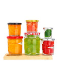Hot Selling CAPOT Brand 50ml 100ml Round Empty Mini Bulk Honey Pot Glass Candy Jam Jar Screw Cap