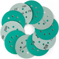 5-Inch 8-Holes Sanding Discs Assortment 60-2000Grit 10 PCS Orbital Sandpaper Hook and Loop Film Discs for Random Orbital Sanders