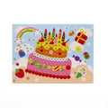Crystal Diamond Cartoon Creative Diy Diamond Painting Birthday Cake Making Puzzle and Color Picture Book Educational Toys