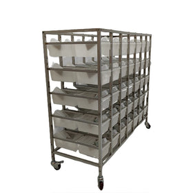Rat Breeding Rack Polypropylene Tubs Lab Rat Mouse Breeding Rack Plastic Cage for Breeding Rodent