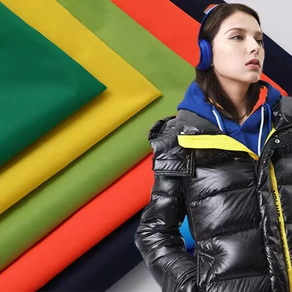 20D 380T Nylon Taffeta Fabric Waterproof  and Down Proof for Padding Jacket Fabric