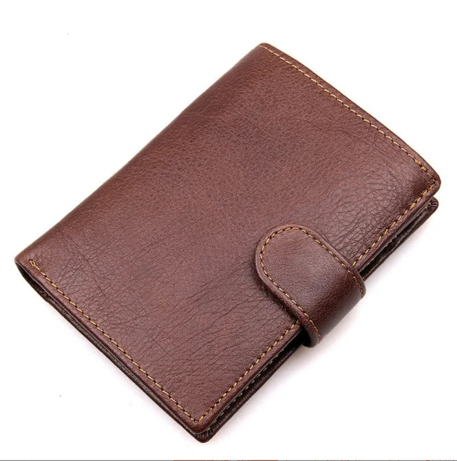 Factory Fashion Luxury Durable  High Capacity Genuine Leather Wallets Custom logo Purse Wallet Men